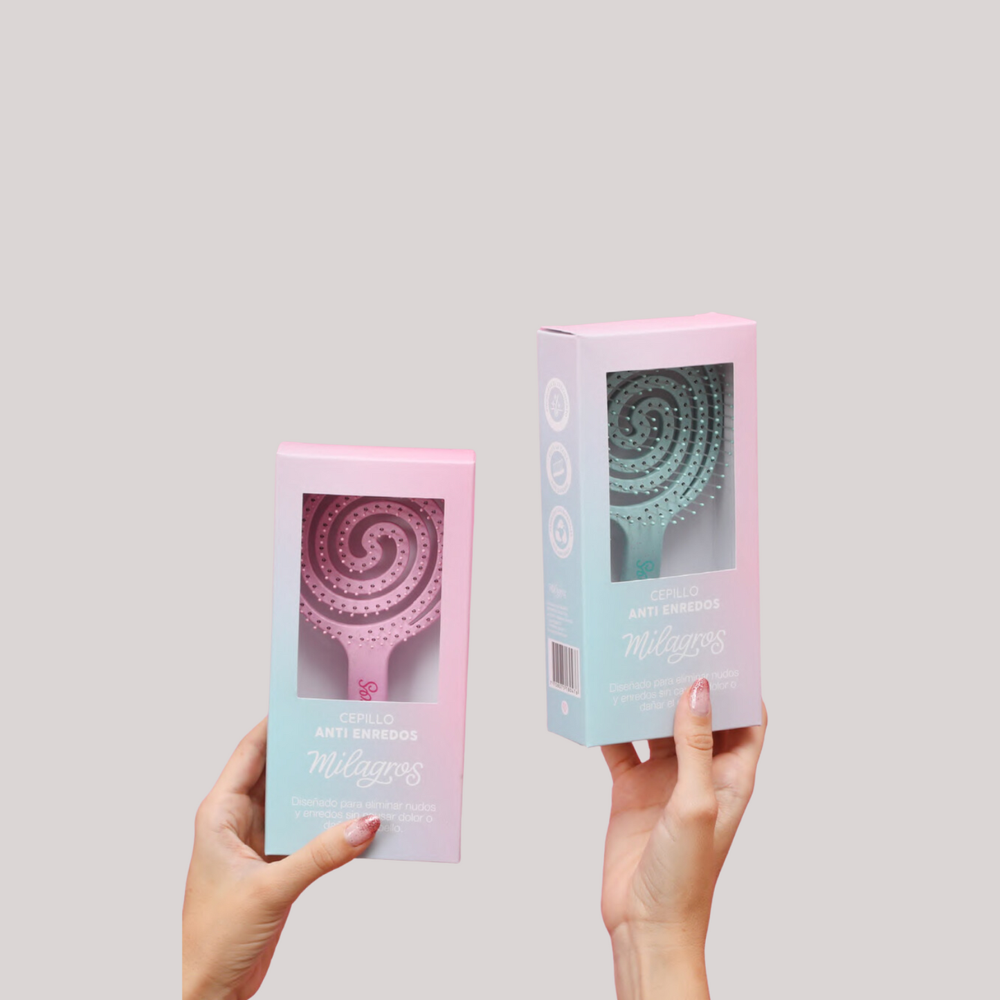 MILAGROS - Cepillo Anti-enredos y Masajeador Capilar 2-en-1