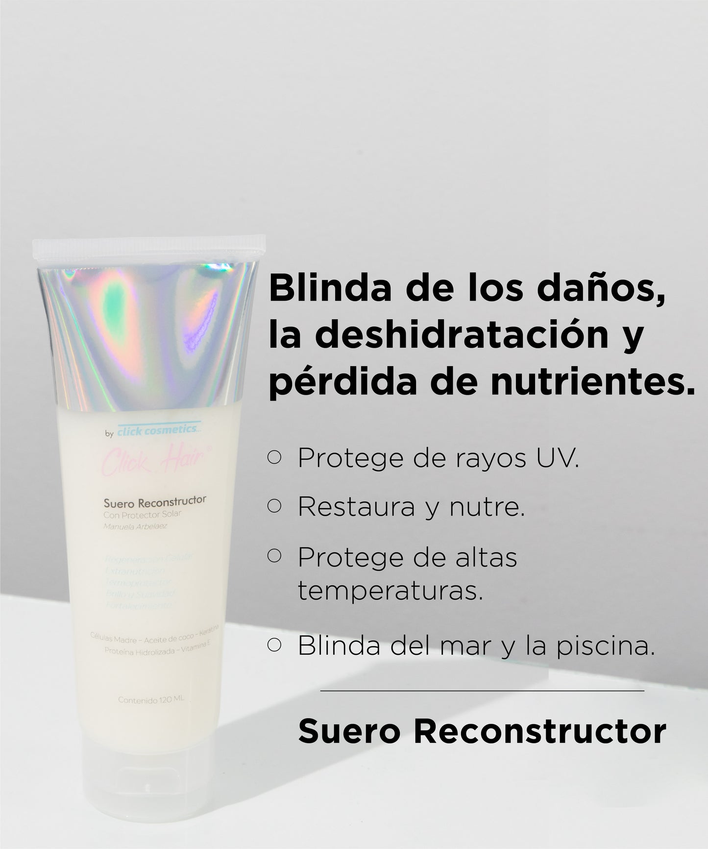 CLICK - Suero Reconstructor Leave-In | Termoprotector | Células Madres