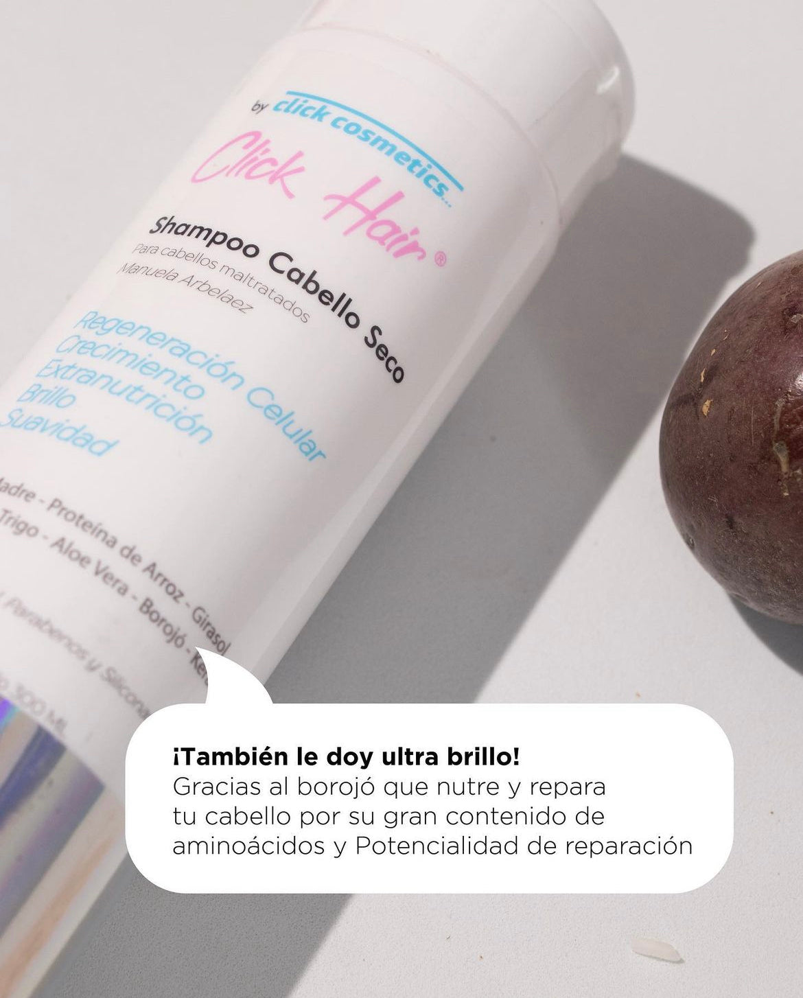 CLICK - Shampoo de Ají | Máximo Crecimiento Menos Cabello Graso