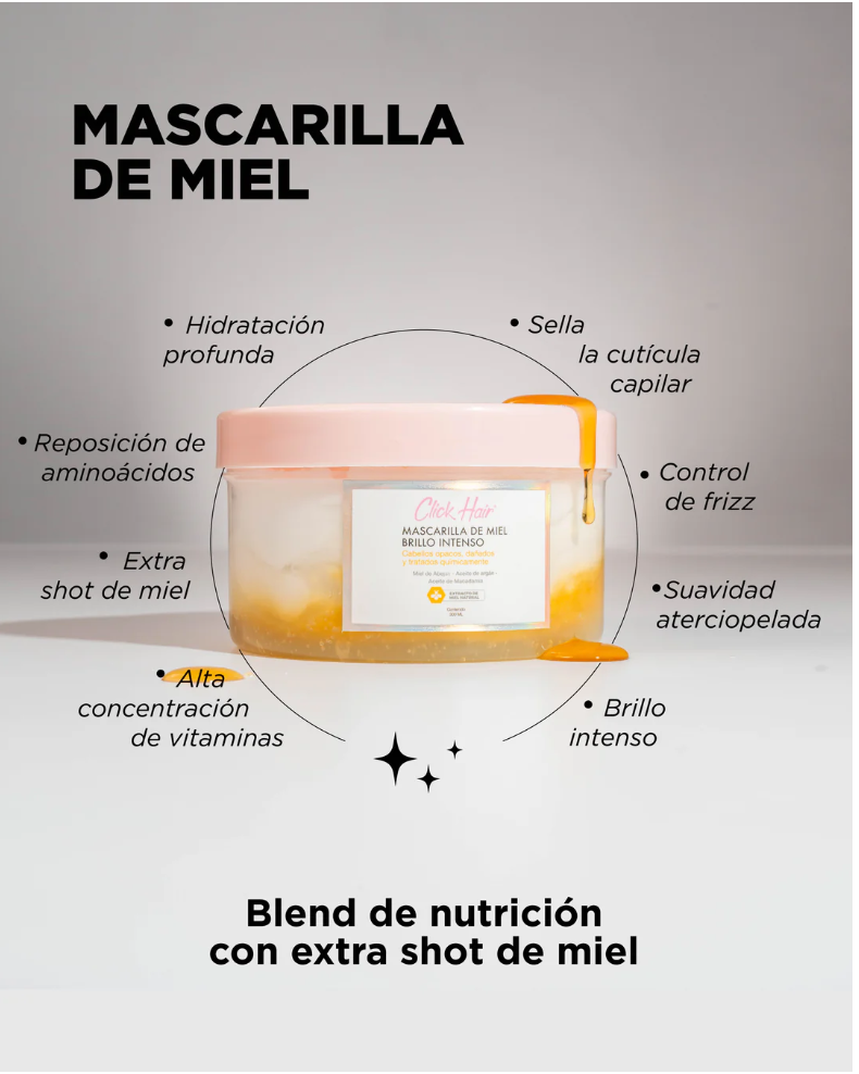 CLICK - Mascarilla de Miel Brillo Intenso