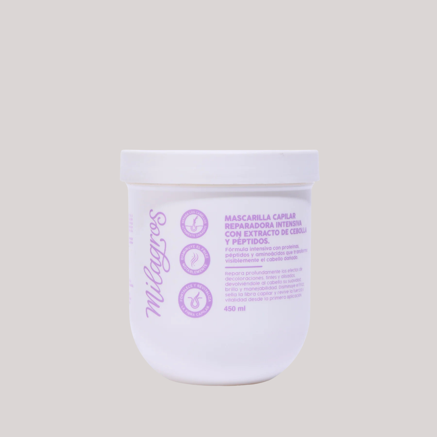 Mascarilla Capilar Con Extracto de Cebolla y Péptidos - Reparadora Intensiva