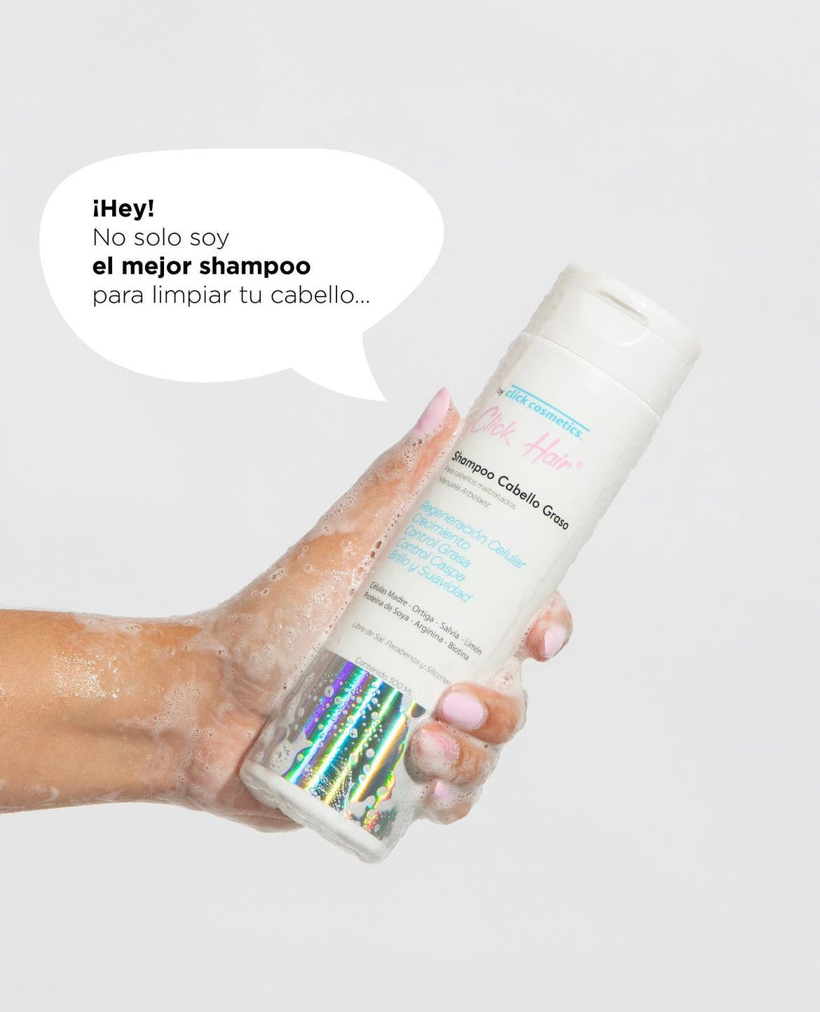 CLICK - Shampoo de Ají | Máximo Crecimiento Menos Cabello Graso