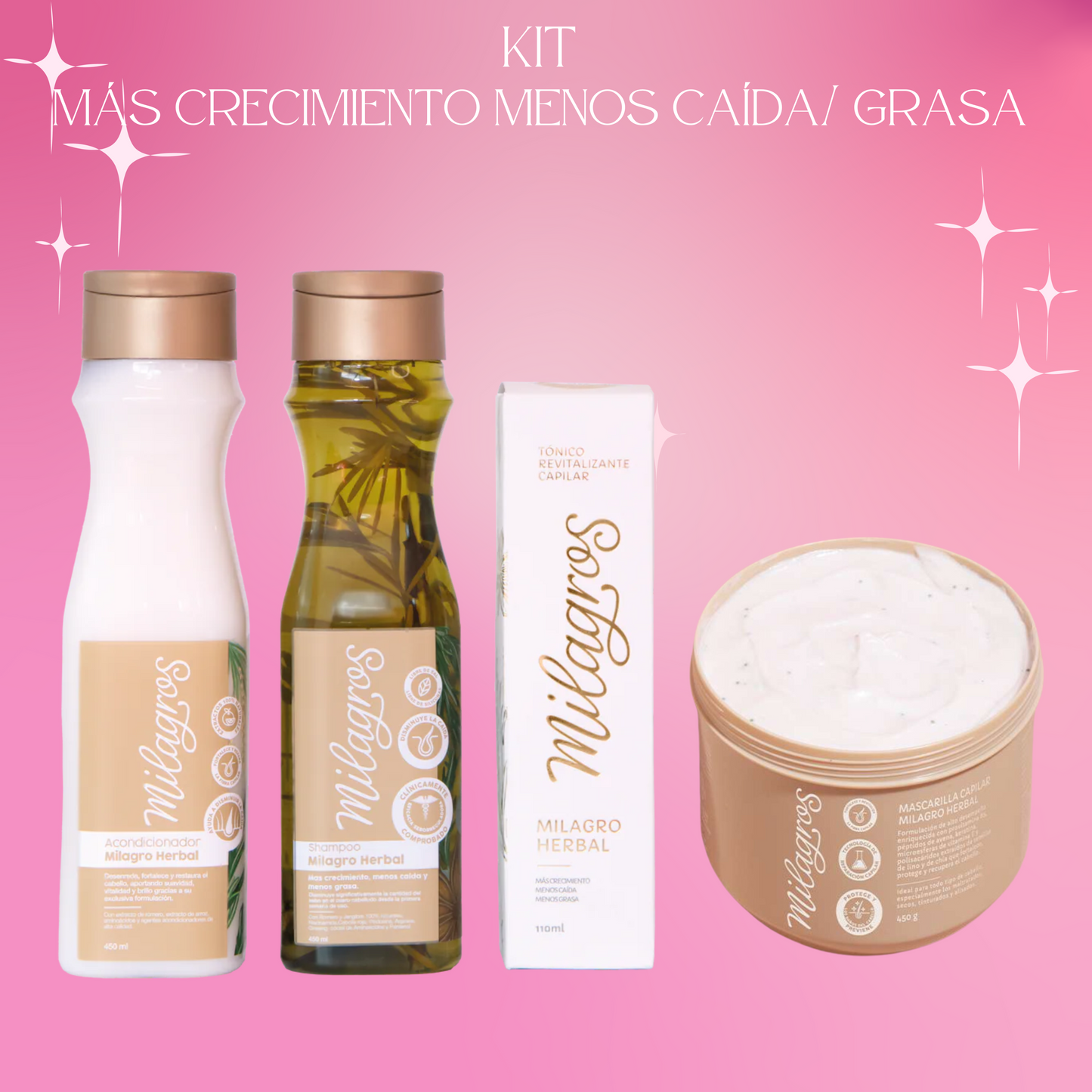 Kit Más Crecimiento Menos Caída/Grasa